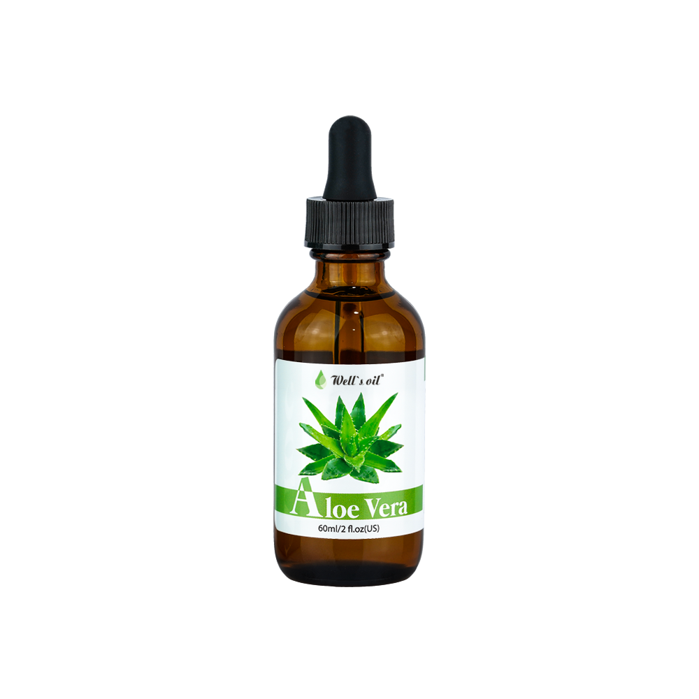 huile aloe vera Well's Oil Aloe Vera Oil - For Dry Skin and Hair | Moisturizing & Nourishing | Hair Growth