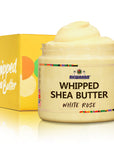 Yellow Whipped Shea Butter (White Rose) - 12 oz.