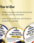 Yellow Whipped Shea Butter (Sweet Mango) - 12 oz.