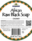 African Raw Black Soap Chunk