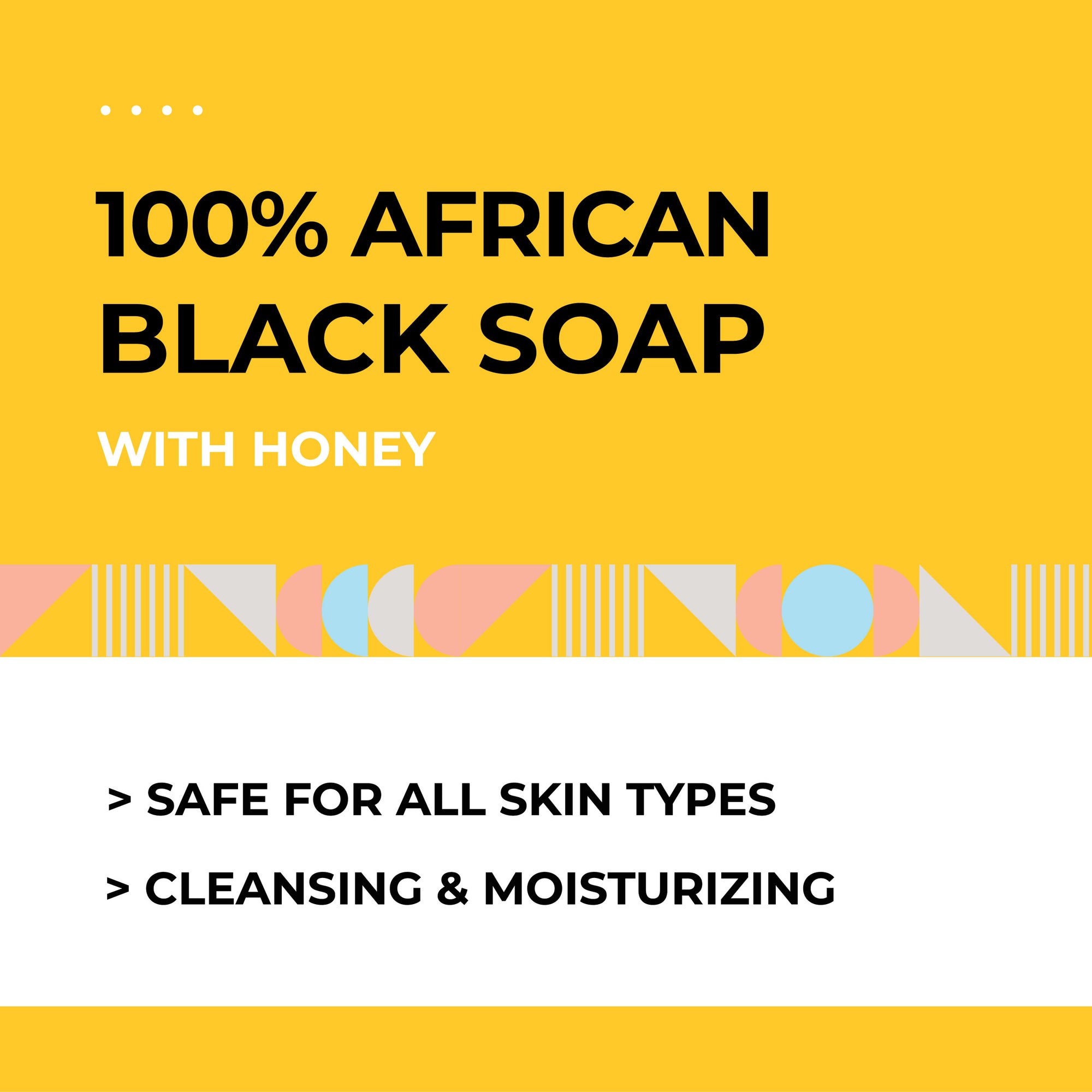 Akwaaba African Black Soap Bar (Honey) 4oz