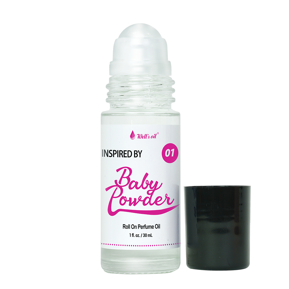 Perfume Body Oil Roll-On - Inspired by Baby Powder (1 fl. oz. / 30 ml)