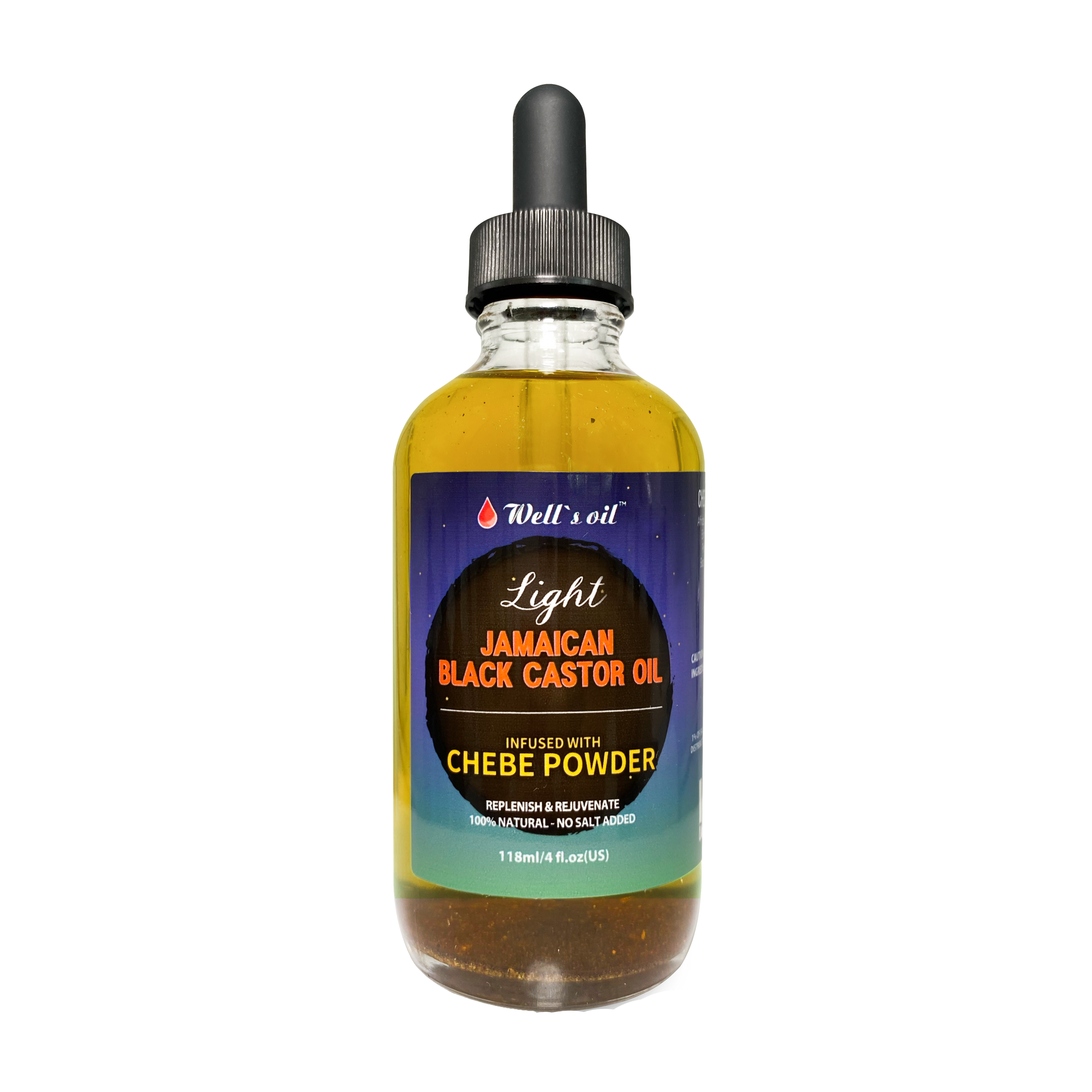 Jamaican Black Castor Oil Infused with Chebe Powder Light