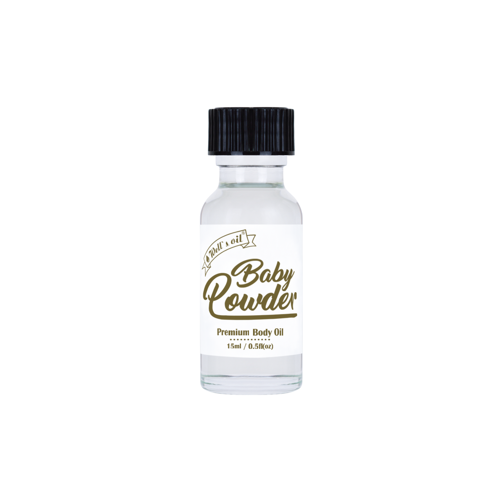 Premium Body Oil - Baby Powder (0.5 Fl Oz / 15 ml)