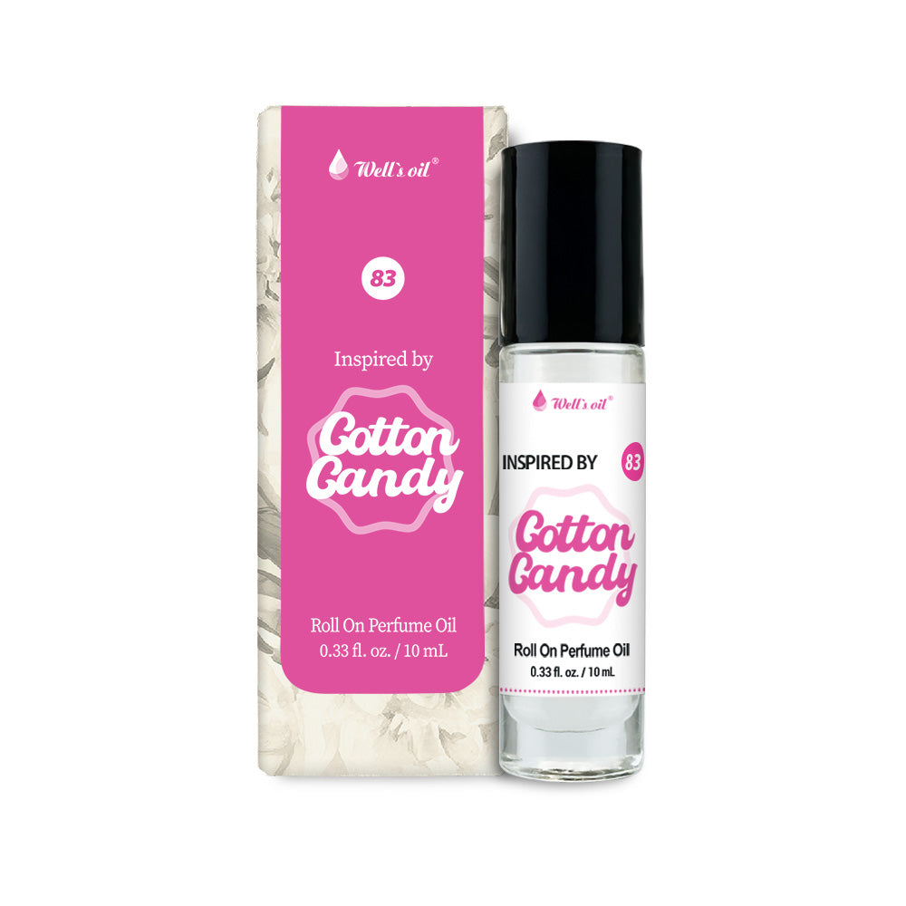 Perfume Body Oil Roll-On - Inspired by Cotton Candy (0.33 fl. oz. / 10 ml)