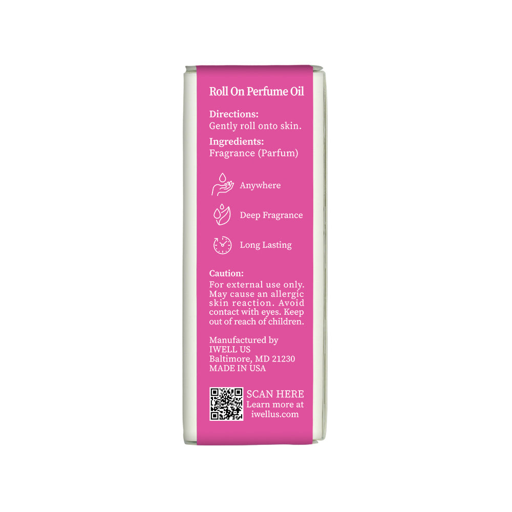 Perfume Body Oil Roll-On - Inspired by Cotton Candy (0.33 fl. oz. / 10 ml)