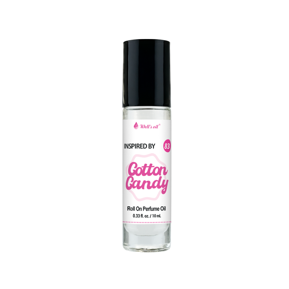 Perfume Body Oil Roll-On - Inspired by Cotton Candy (0.33 fl. oz. / 10 ml)