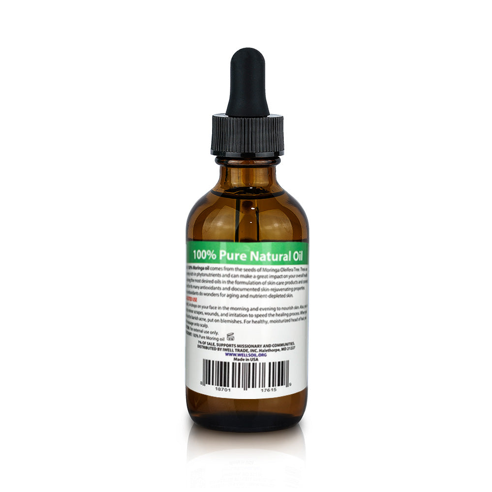 100% Pure Natural Carrier Oil | Moringa | 2 fl. oz.