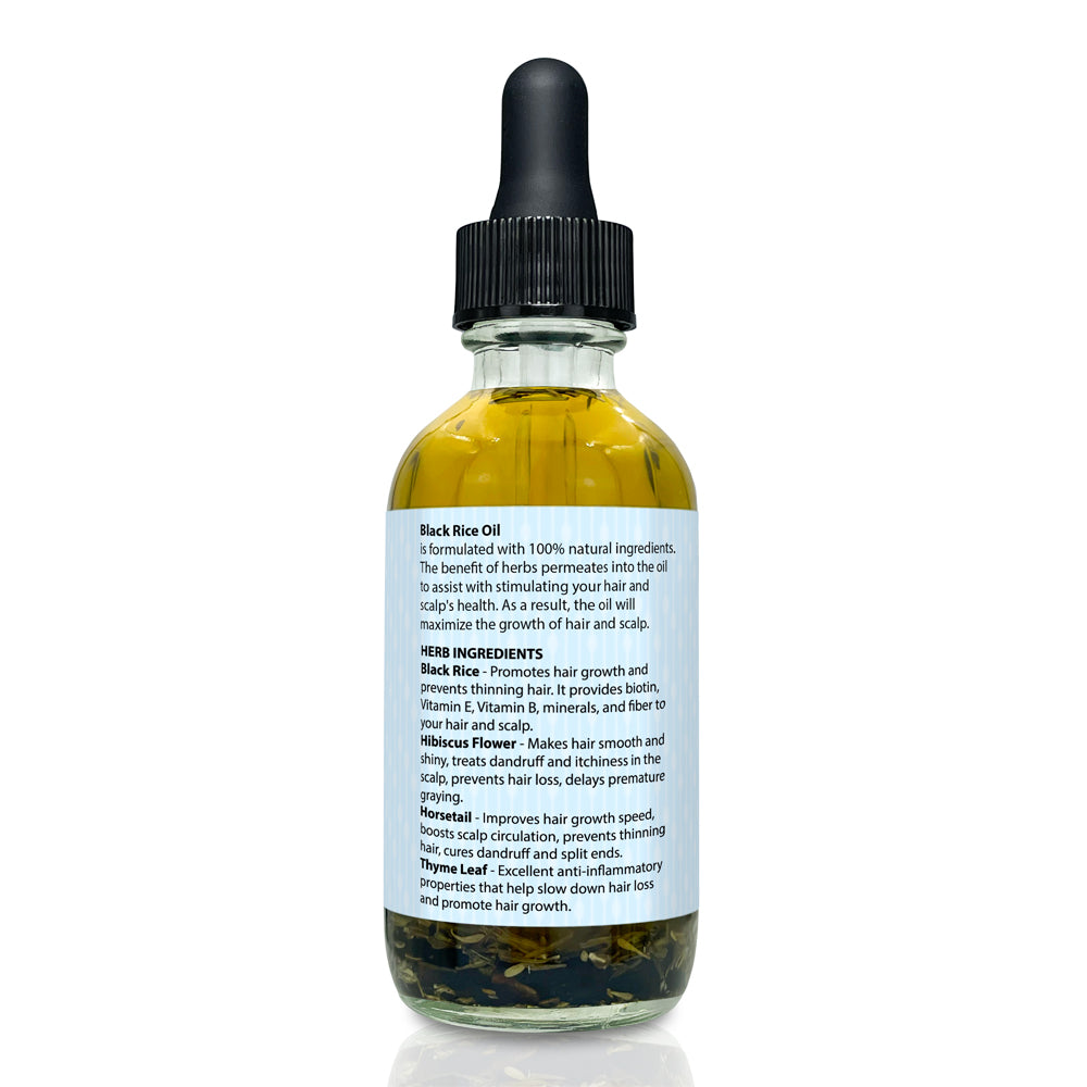 Black Rice Hair Oil 2oz