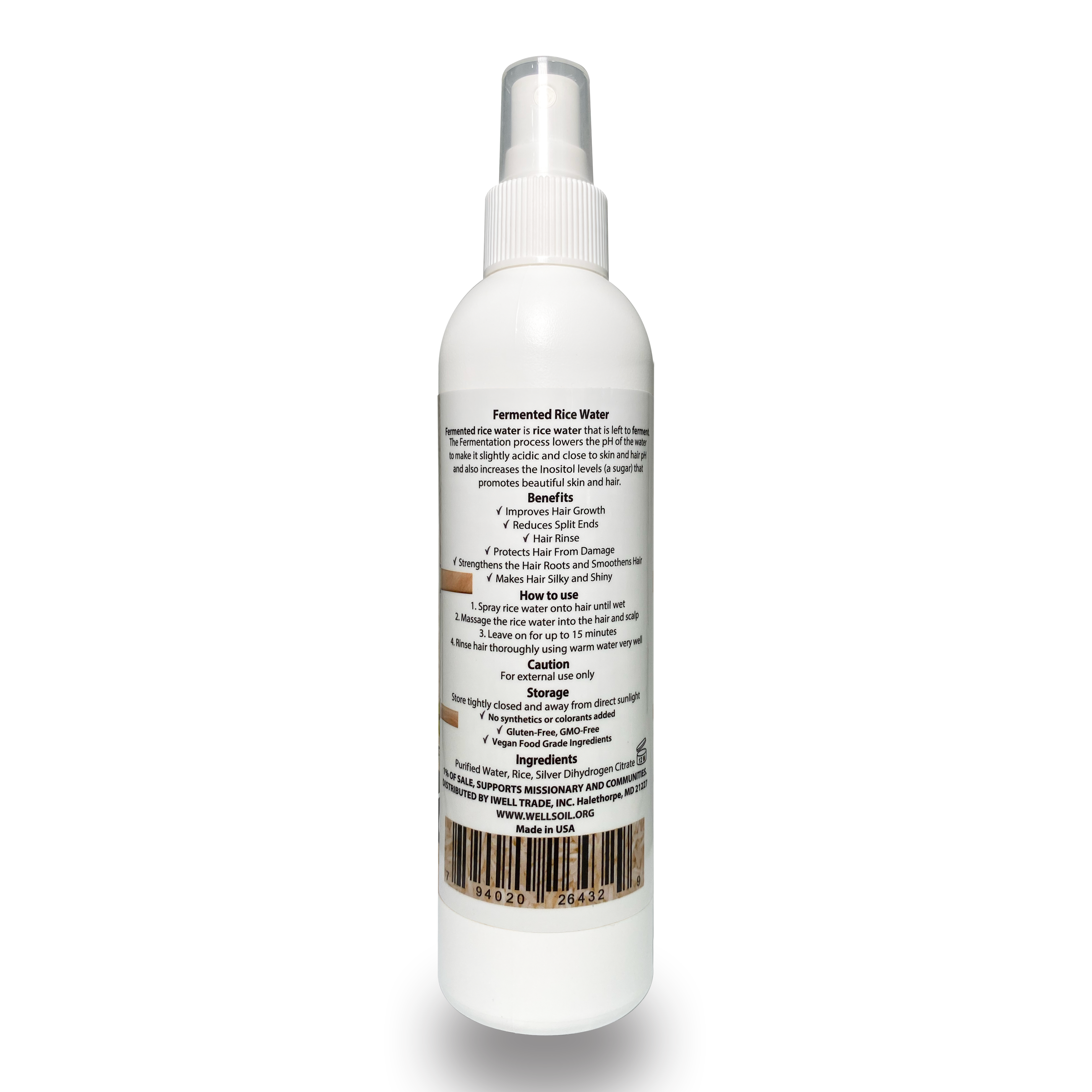 Rice Water Spray 8oz – IWELL US