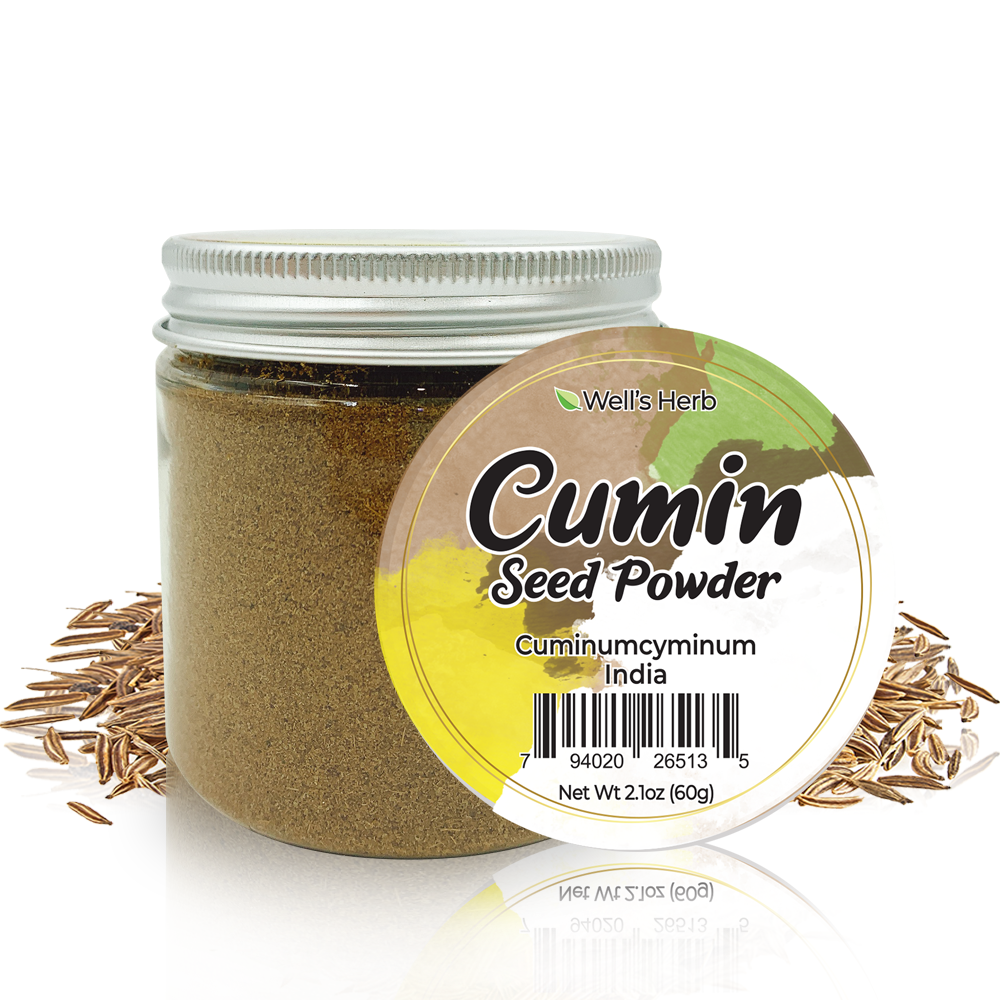 Well&#39;s Herb Dried Cumin Seed(Powder) | 2.1 oz.