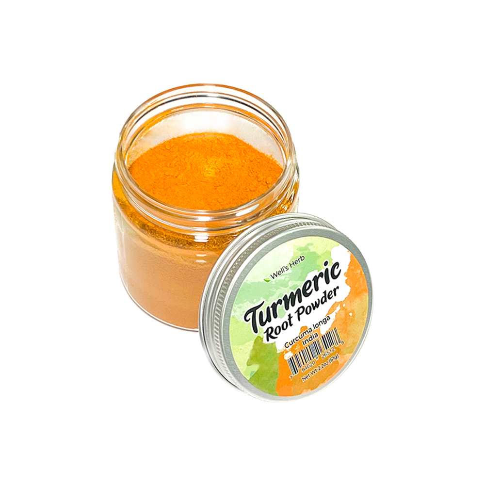 Well&#39;s Herb Dried Turmeric Root(Powder) | 2.2 oz.