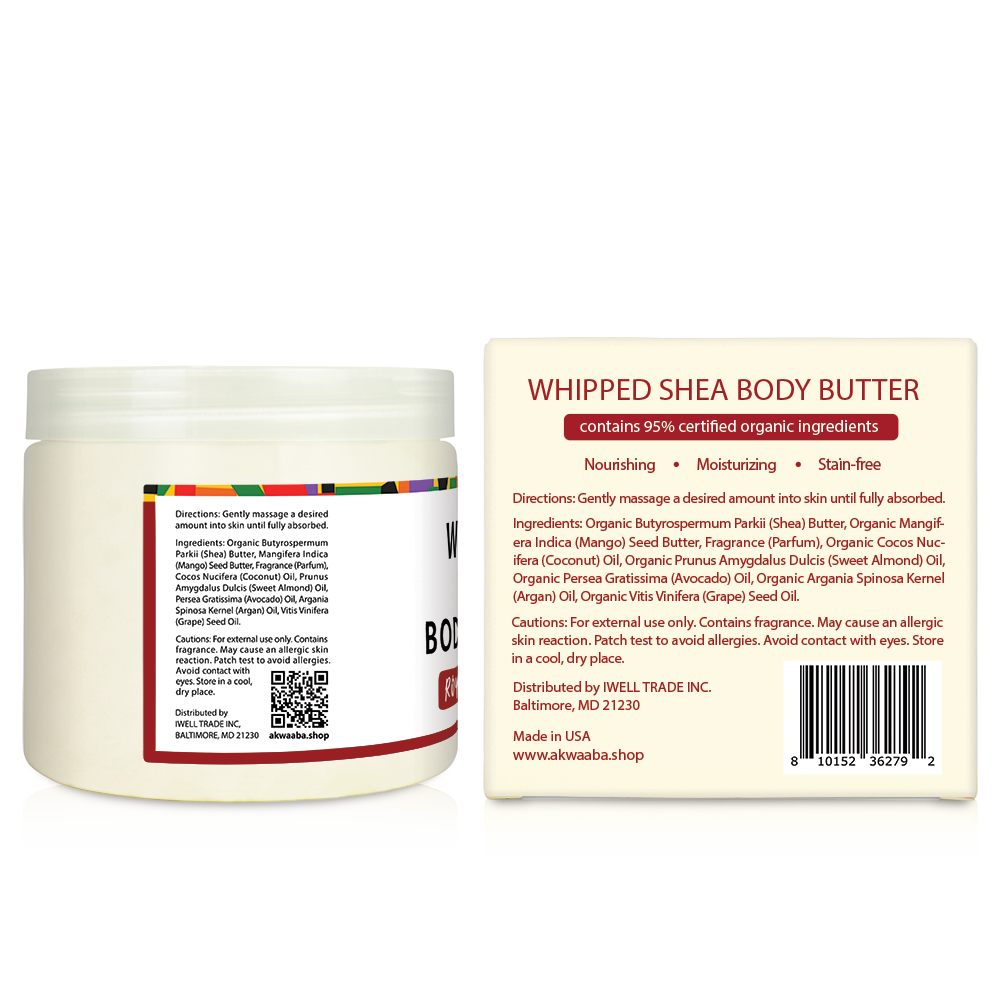 NEW Whipped Shea Butter (Royal Baccarat Scent) 12 oz