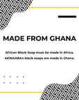 Akwaaba African Black Soap Bar (Carrot) 4oz