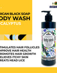 Black Soap Body Wash (Eucalyptus) 16oz