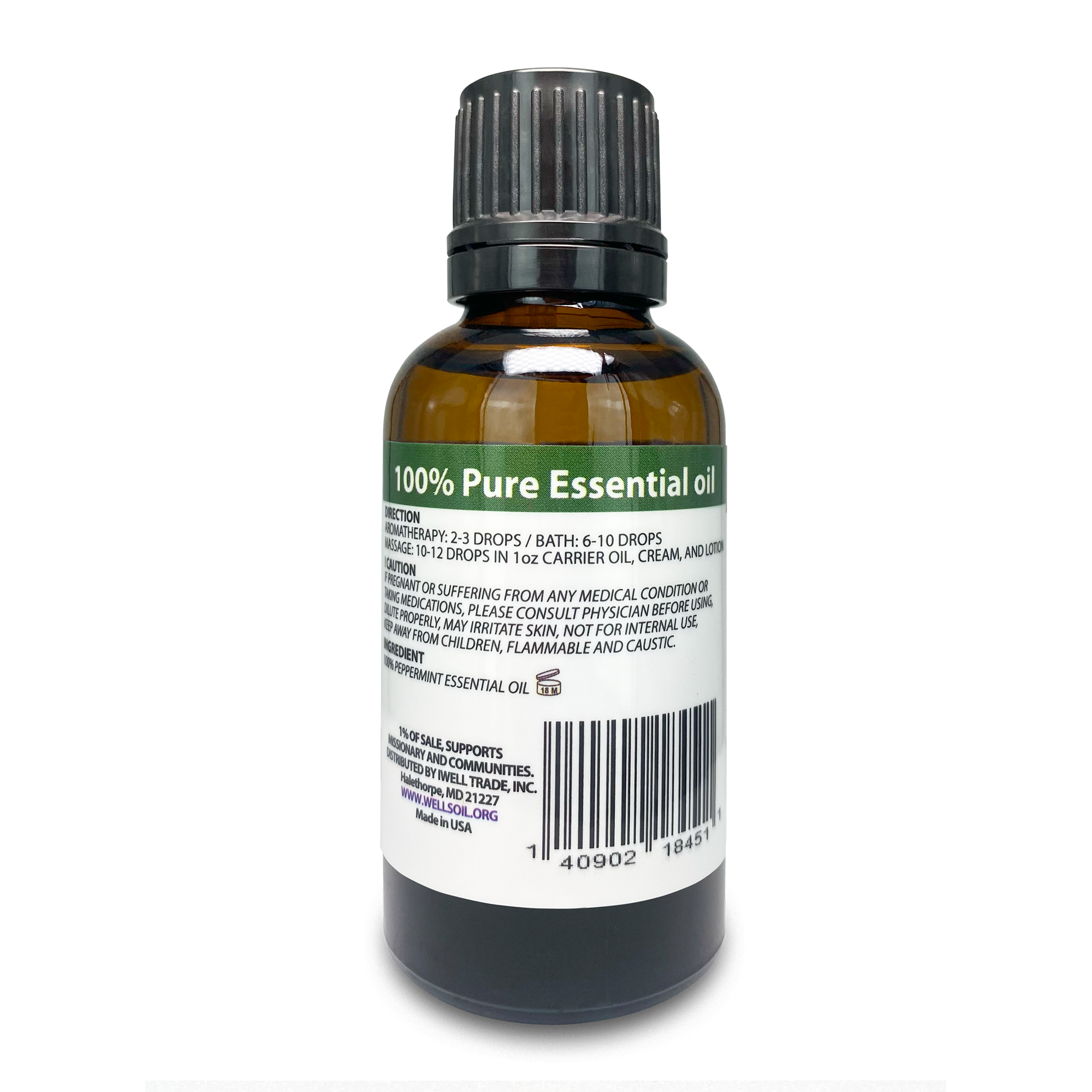 100% Pure Essential Oil 1oz Peppermint