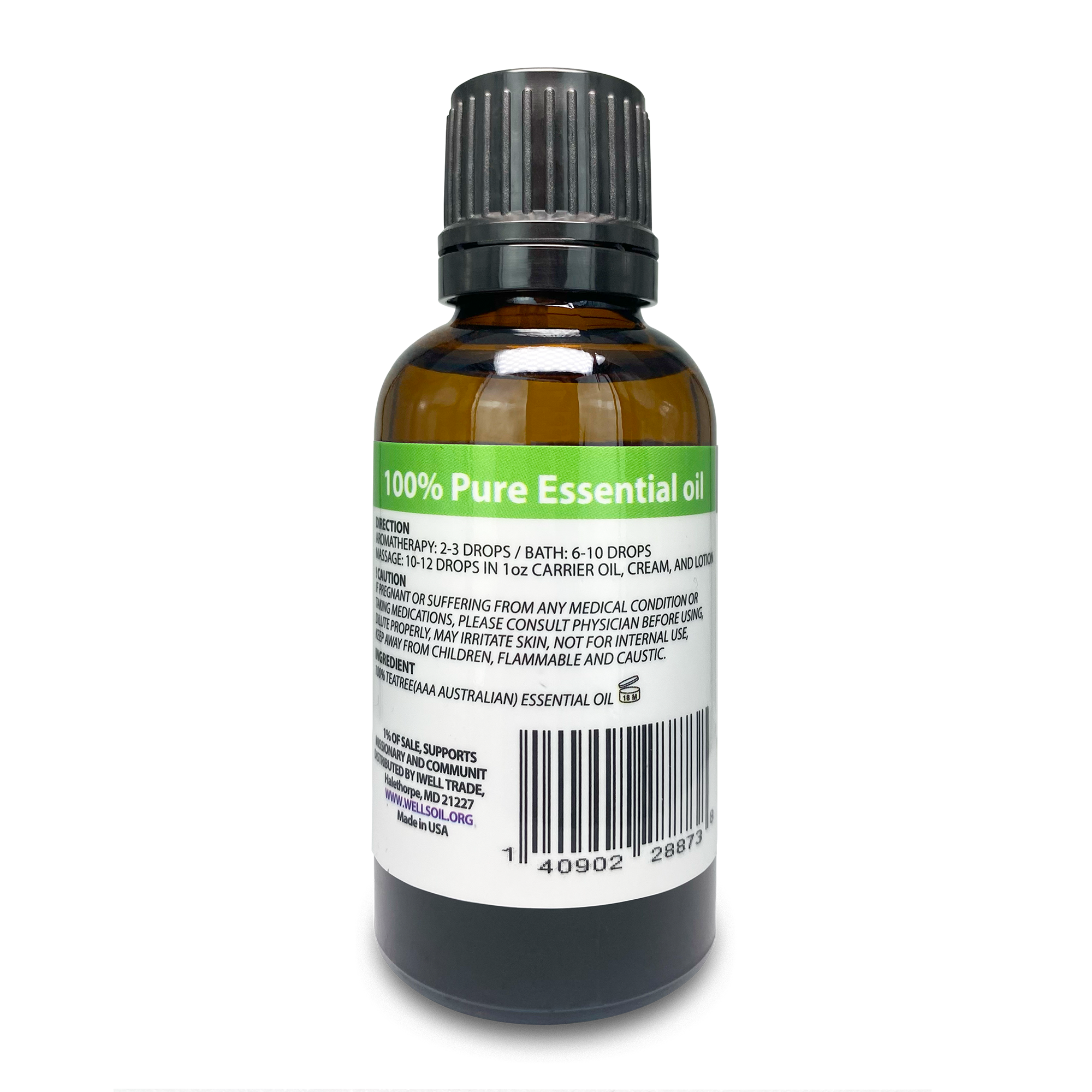 100% Pure Essential Oil 1oz Teatree